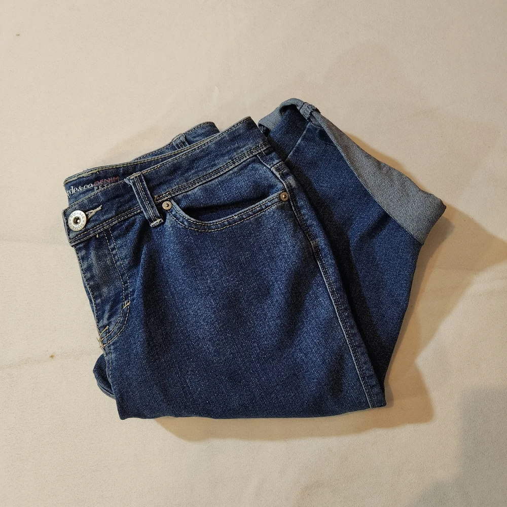 Dark Blue Denim Jeans‎